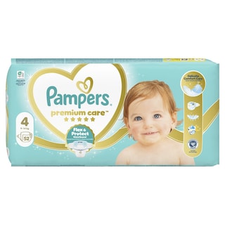 PAMPERS | Πάνες Μωρού Premium Care Νο4 52 Τεμάχια