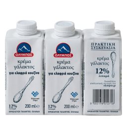 ΟΛΥΜΠΟΣ | Κρέμα Γάλακτος Light 12% 3x200ml
