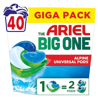 ARIEL | Kάψουλες Πλυντηρίου Ρούχων Allin1 Pods The Big One Alpine 40 Τεμάχια