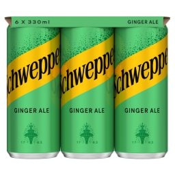 SCHWEPPES | Αναψυκτικό Ginger Ale Κουτί 6x330ml