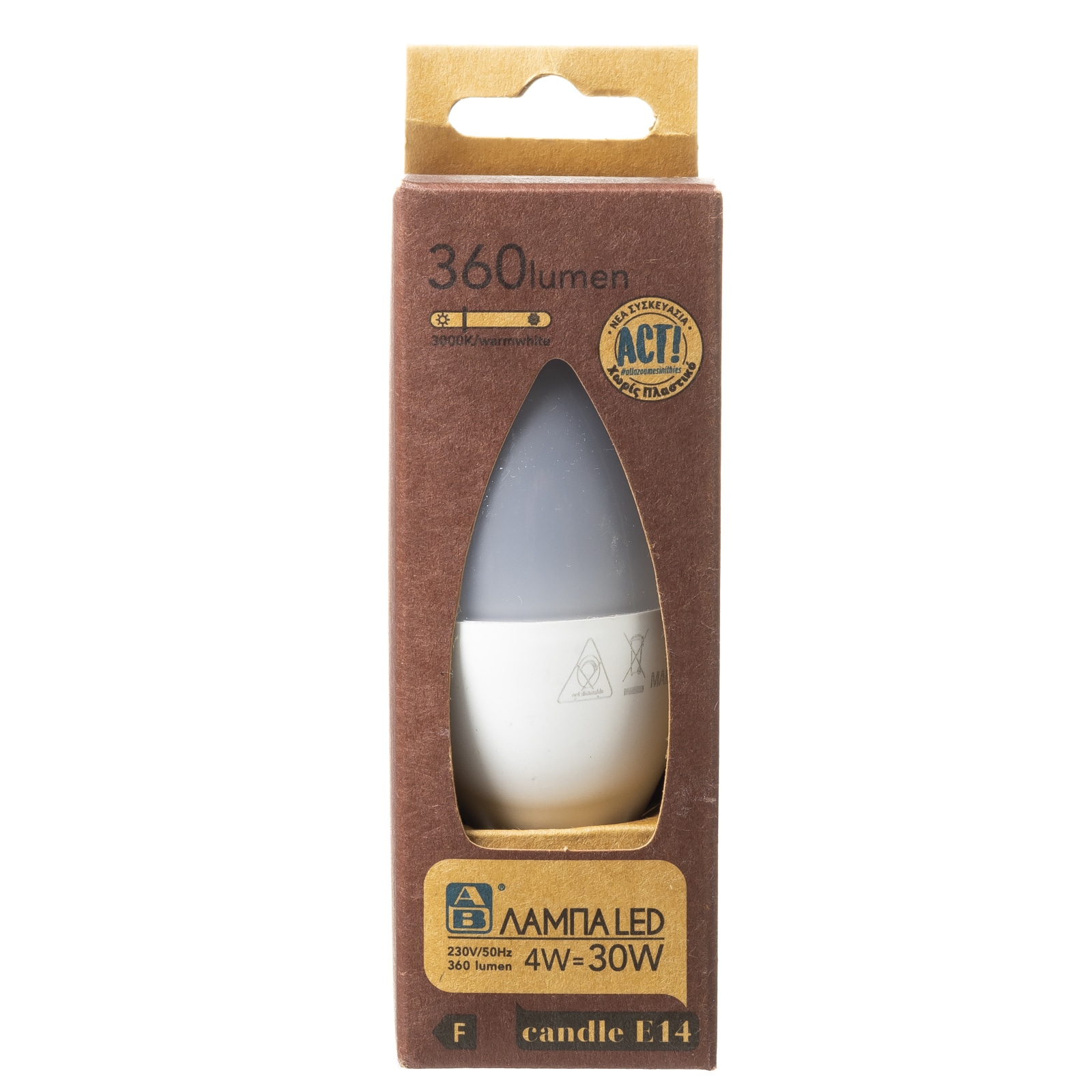 Λάμπα Led Κερί E14 4W 1 Τεμάχιο