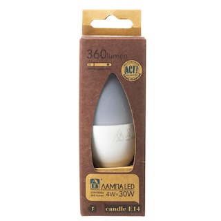ΑΒ | Lamp Led Candle E14 4W 1 Piece