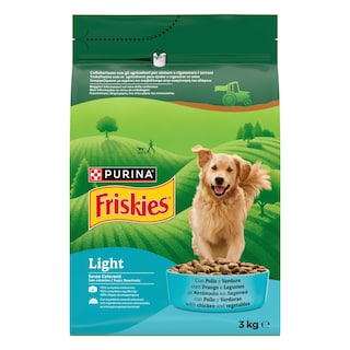 FRISKIES | Σκυλοτροφή Light Κοτόπουλο και Πρόσθετα Λαχανικά 3kg