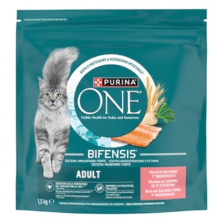 PURINA ONE | Γατοτροφή Adult Σολομός & Δημητριακά 1.5Κg