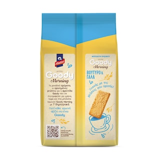 ΑΛΛΑΤΙΝΗ | GOODY | Μπισκότα Goody Morning Βούτυρο και Γάλα 160g