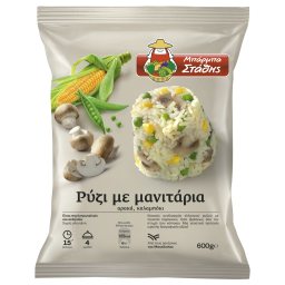 ΜΠΑΡΜΠΑ ΣΤΑΘΗΣ | Rice with Mushrooms Peas Corn 600g