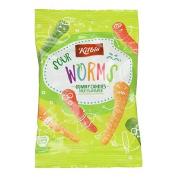 Ζελεδάκια Sour Worms Γεύση Φρούτων 100g
