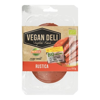 ΒΙΟΥΓΕΙΑ | Rustica Φέτες τύπου Σαλάμι Vegan 100g