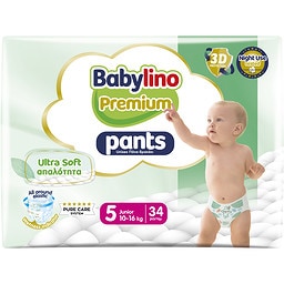 BABYLINO | Πάνες Βρακάκι Premium Pants Νο5 34 Τεμάχια