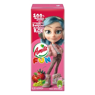 AMITA | FUN | Φρουτοποτό 3 Φρούτα 250ml