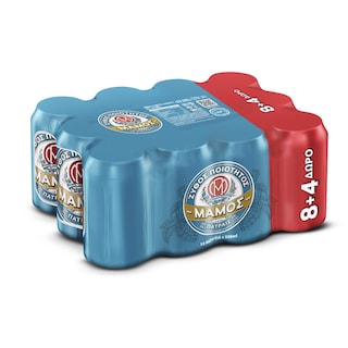 ΜΑΜΟΣ | Μπύρα Pilsener Κουτί 330ml 8+4 Δώρο