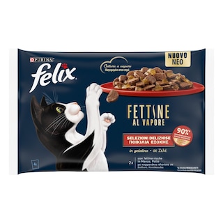 FELIX | Γατοτροφή Ποικιλία Εξοχής σε Ζελέ 4x80g