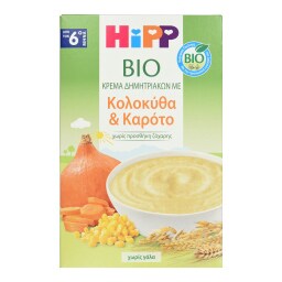 Κρέμα Δημητριακών Κολοκύθα και Καρότο 200g