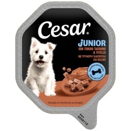 CESAR | Σκυλοτροφή Junior Γαλοπούλα Βοδινό 150g