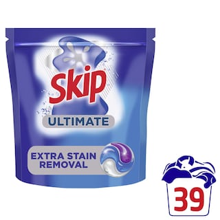 SKIP | Kάψουλες Πλυντηρίου Ρούχων Ultimate Extra Stain Removal 39 Τεμάχια