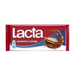 LACTA | Σοκολάτα Γάλακτος Sandwich με Κράκερς 87g