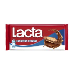 LACTA | Σοκολάτα Γάλακτος Sandwich με Κράκερς 87g