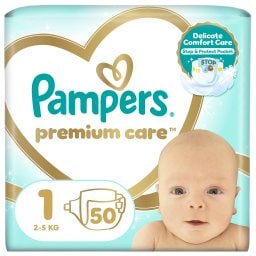 PAMPERS | Πάνες Μωρού Premium Care Νο1 50 Τεμάχια