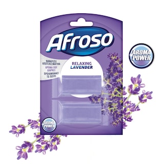 AFROSO | Καθαριστικό Block Τουαλέτας Relaxing Lavender 2x40g