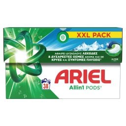 ARIEL | Kάψουλες Πλυντηρίου Ρούχων Allin1 Pods Alpine 38 Τεμάχια