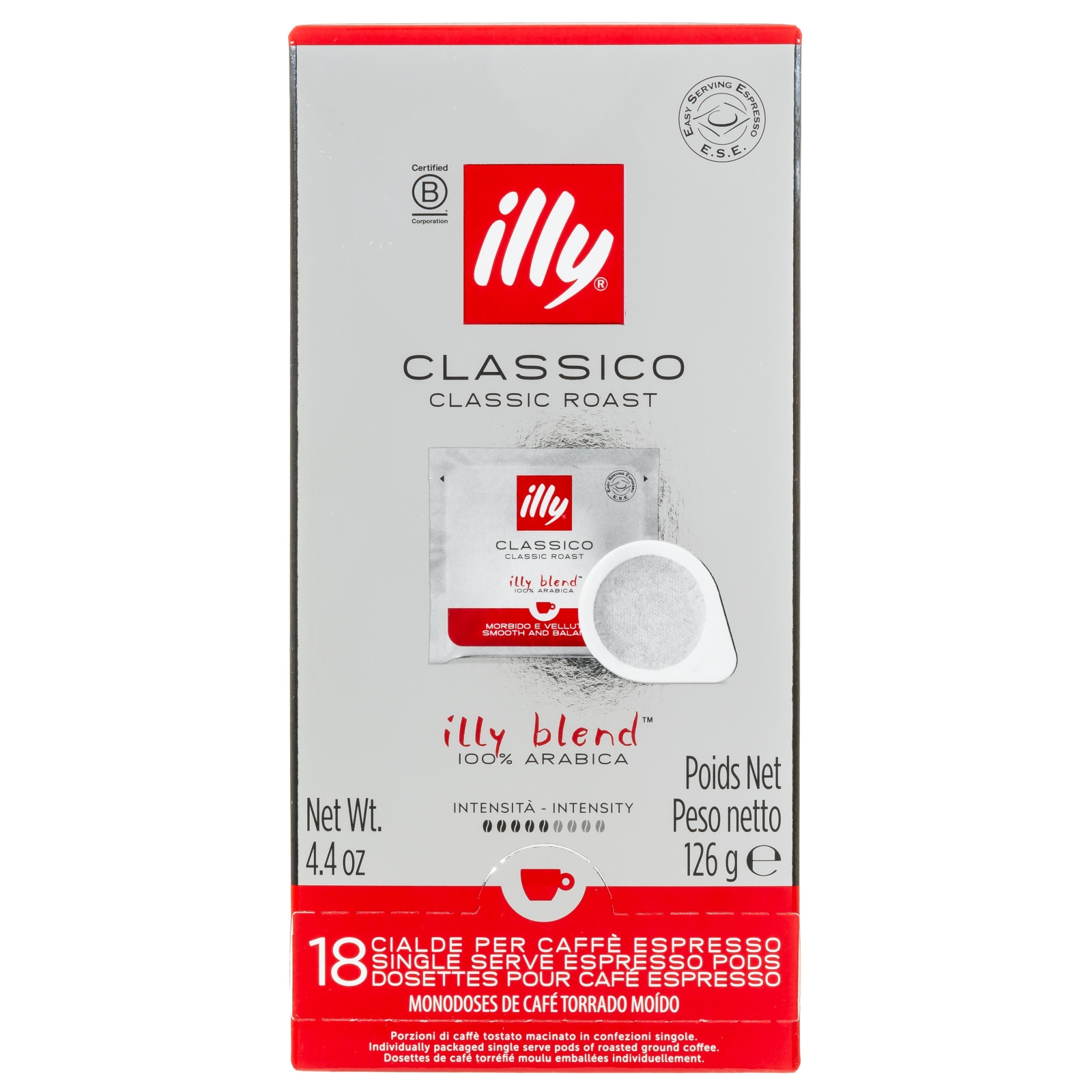 ILLY Καφές Espresso Classic Αλεσμένος Μερίδες 126g