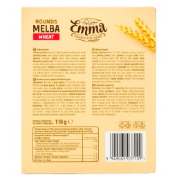 EMMA | Φρυγανιές Στρογγυλές Σίτου 110g