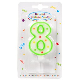 DECORATA | Κερί Γενεθλίων Νο8 1 Τεμάχιο