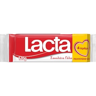 LACTA | Σοκολάτα Γάλακτος 4x30g
