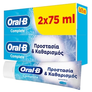 ORAL B | Οδοντόκρεμα Complete Προστασία & Καθαρισμός 2x75ml