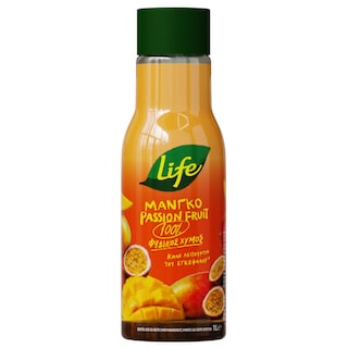 LIFE | Φυσικός Χυμός Μάνγκο Passion Fruit 1lt