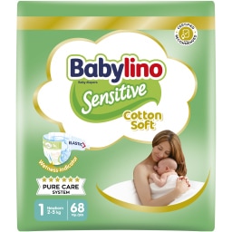BABYLINO | Πάνες Sensitive Cotton Soft No1 68 Τεμάχια