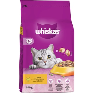 WHISKAS | Ξηρά Τροφή Για Γάτες Κροκέτες Κοτόπουλου 300gr