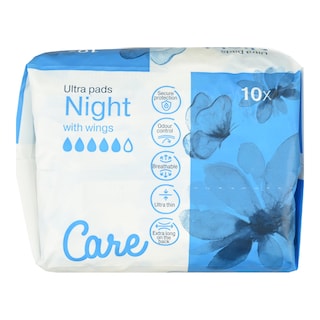 CARE | Σερβιέτες Ultra Night 10 Τεμάχια