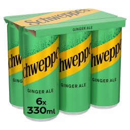 SCHWEPPES | Αναψυκτικό Ginger Ale Κουτί 6x330ml