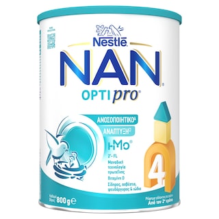 NAN | Γάλα Νηπιακό Σκόνη Optipro Νο4 2+ Ετών 800gr