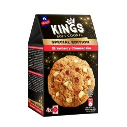 ΑΛΛΑΤΙΝΗ | SOFT KINGS | Μπισκότα Soft Kings Strawberry Cheesecake 160g