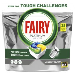 FAIRY | Κάψουλες Πλυντηρίου Πιάτων Platinum Λεμόνι 28 Τεμάχια