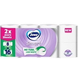 ZEWA | Χαρτί Υγείας Smart 3 Φύλλα 8 Ρολά 1.248kg