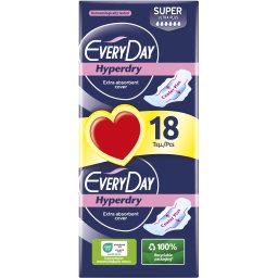 EVERY DAY | Sanitary Pads Hyperdry Super Ultra Plus 18 Pieces