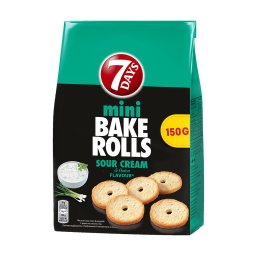7DAYS | Σνακ Bake Rolls Sour Cream Onion 150g
