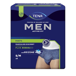TENA | Incontinence Underwear Men Active Fit Plus Medium 9 Pieces