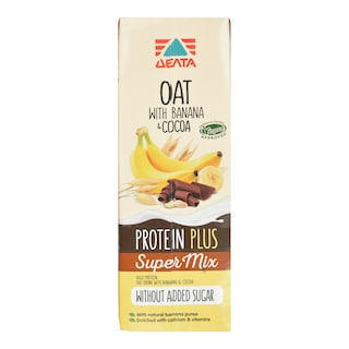 ΔΕΛΤΑ | Ρόφημα Βρώμης Protein Plus Μπανάνα Κακάο 1lt