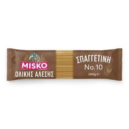 MISKO | Μακαρόνια Σπαγγετίνη Ολικής Άλεσης Νο10 500g