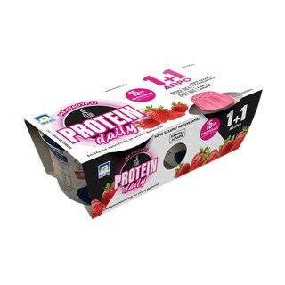 ΧΡΥΣΑ ΑΥΓΑ | Επιδόρπιο Πρωτεϊνης Ζελέ Ασπράδι Αυγού Φράουλα 150g 1+1 Δώρο