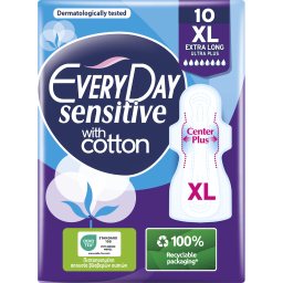 EVERY DAY | Σερβιέτες Sensitive Ultra Plus Extra Long 10 Τεμάχια
