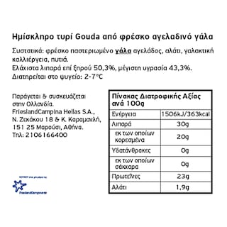ΝΟΥΝΟΥ | Gouda Ολλανδίας Χύμα σε Φέτες