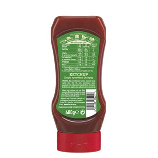 BRAVA | Κέτσαπ Χωρίς Πορσθήκη Ζάχαρης 400g