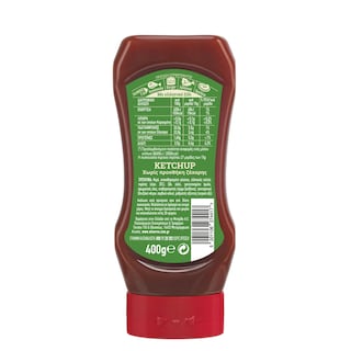 BRAVA | Κέτσαπ Χωρίς Προσθήκη Ζάχαρης 400g