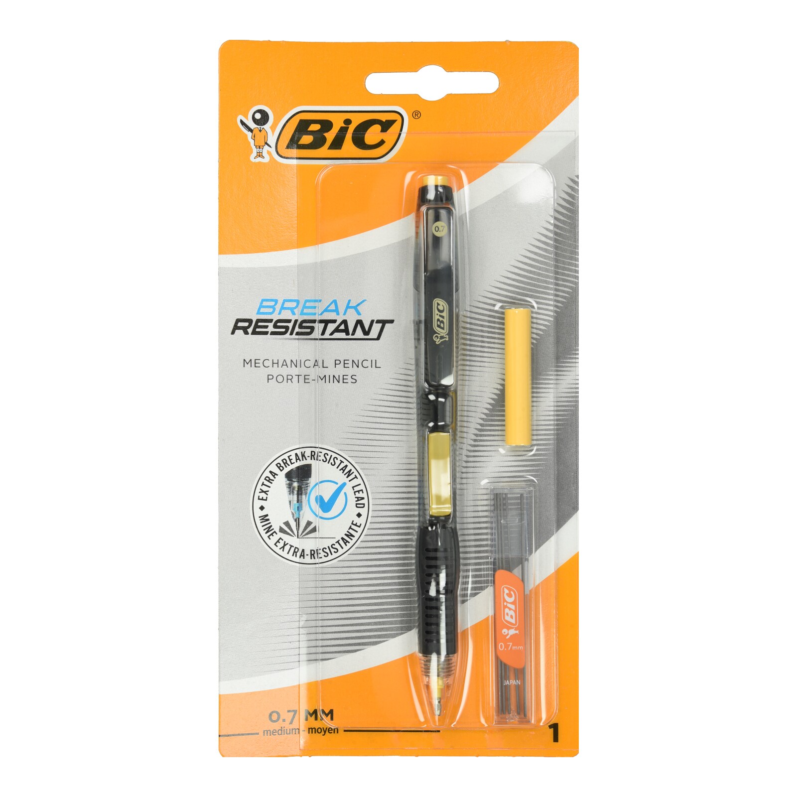 BIC Μηχανικό Μολύβι Break Resistant + 6 Ανταλλακτικά 1 Τεμάχιο