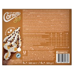 CORNETTO | Παγωτό Soft Stracciatella 4x81g